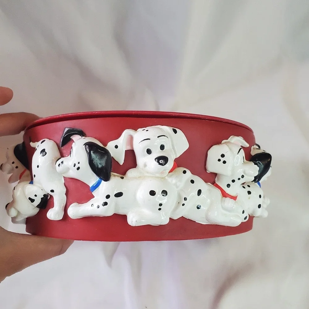 101 DALMATIONS Alpo Dog Puppy Bowl Water Food 3D Disney Vintage 90's Collectable